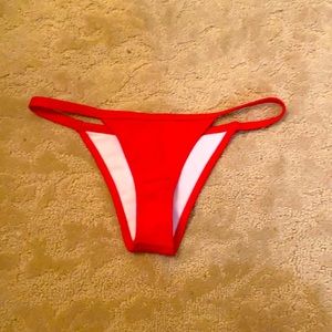 Red bikini bottoms